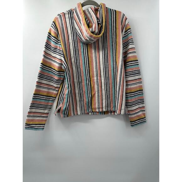 Beach Lunch Lounge Striped‎ Pullover Hoodie Sweatshirt Colorful Boho - Picture 3 of 5